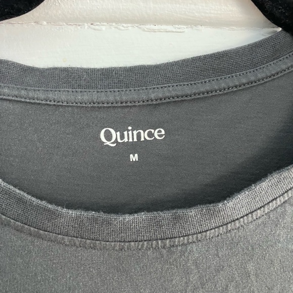Quince Cotton Classic Gray Women's Long Sleeve Top - Picture 4 of 5
